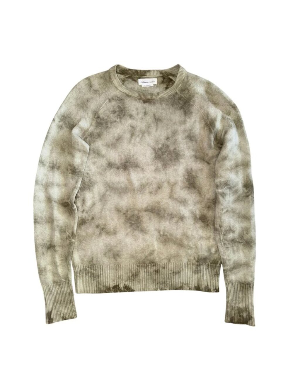 Lovers + Friends Green Tie Dye Pullover Sweater